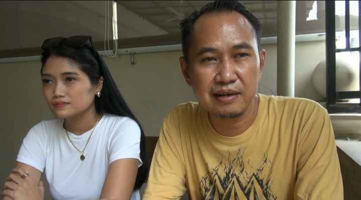Anggota DPRD Sumatera Utara dari Fraksi Gerindra H Ajie Karim bersama istri.